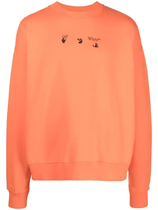Off-White Logo Print Cotton Sweatshirt $620