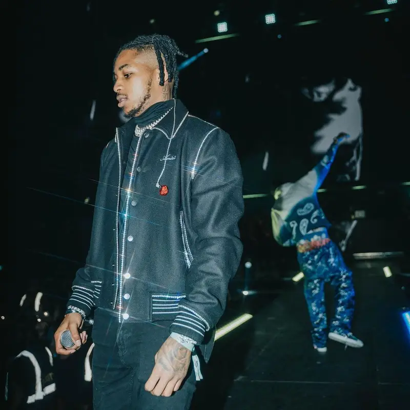 DDG outfit in Amiri and Alexander McQueen, 2021