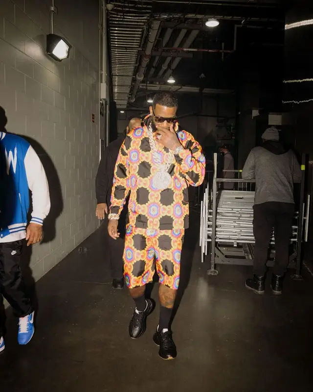 Gucci Mane outfit in Gucci and Celine, 2021