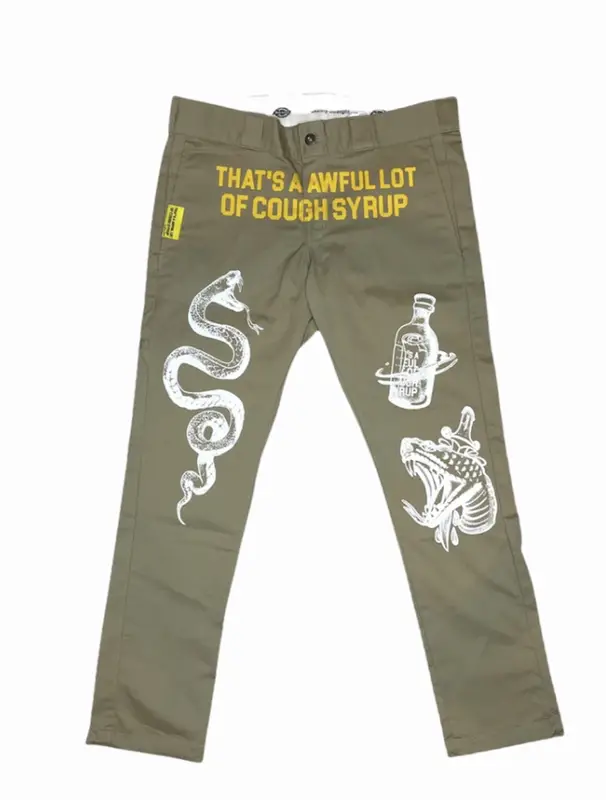 Cough Syrup Snake Pit Pants $250