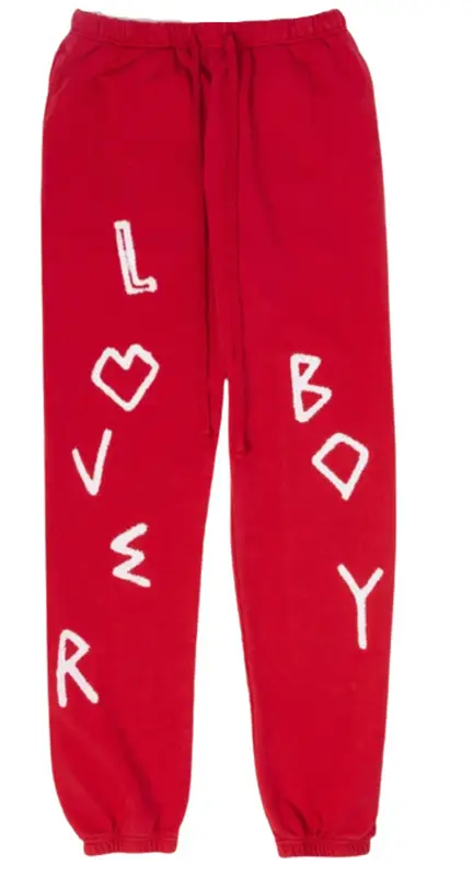 Who Sin Loverboy Red Sweatpants 