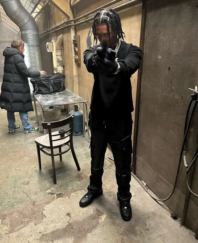 Digga D outfit in Nike, Celine, and The North Face, 2021