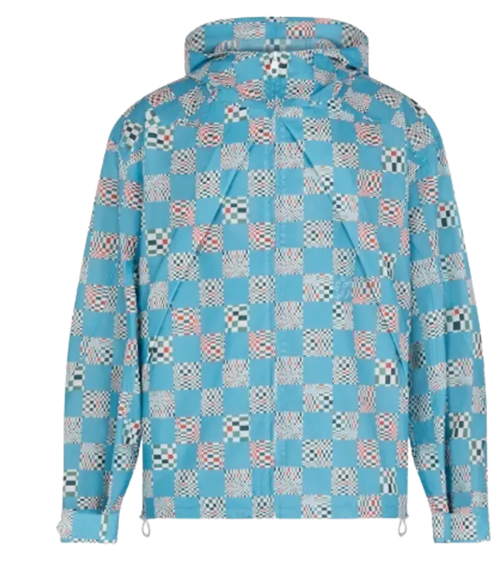 Buy Louis Vuitton 21SS Damier Checker Print Parachute Parker Windbreaker  Jacket RM211 ZWT HKB85W 48 Blue from Japan - Buy authentic Plus exclusive  items from Japan
