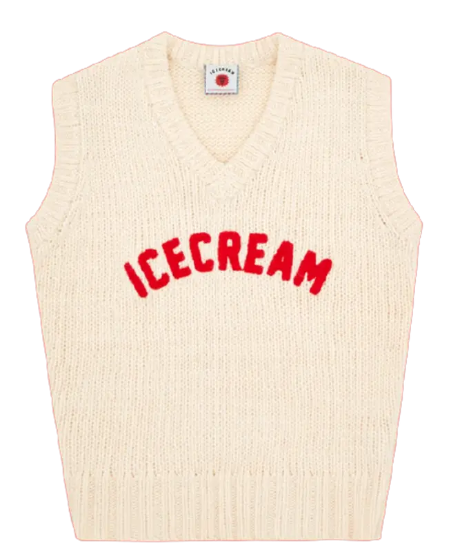 IceCream Knitted White Vest $124