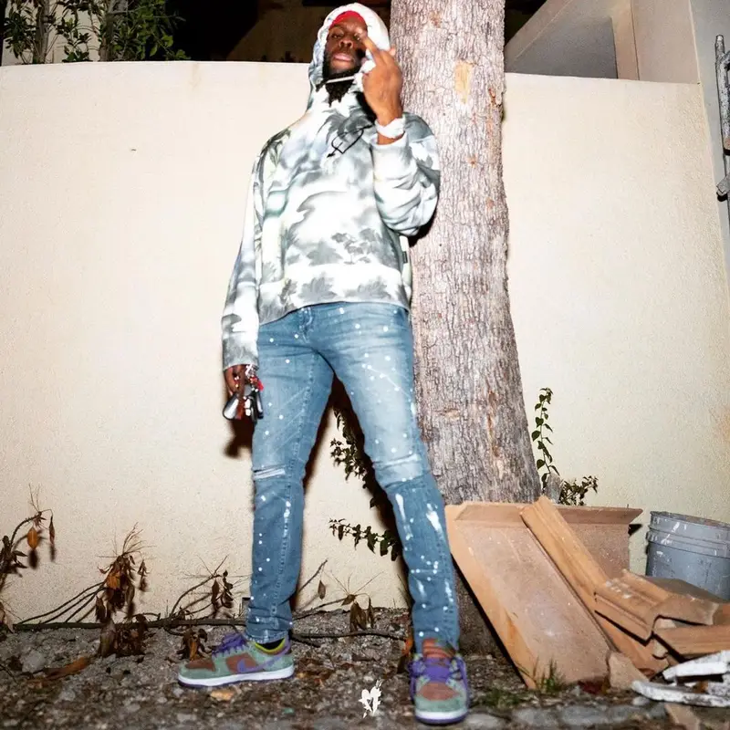 Chief Keef outfit in Palm Angels and Nike, 2021