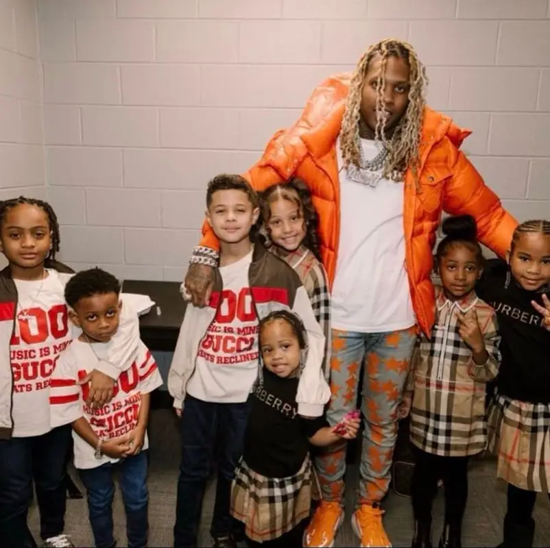 Lil Durk outfit in Moncler, Amiri, and Chemist, 2021