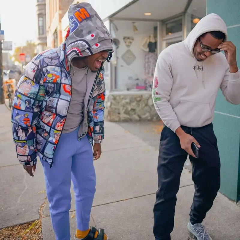 Cochise outfit in Hypland, Bape, and Birkenstock, 2021