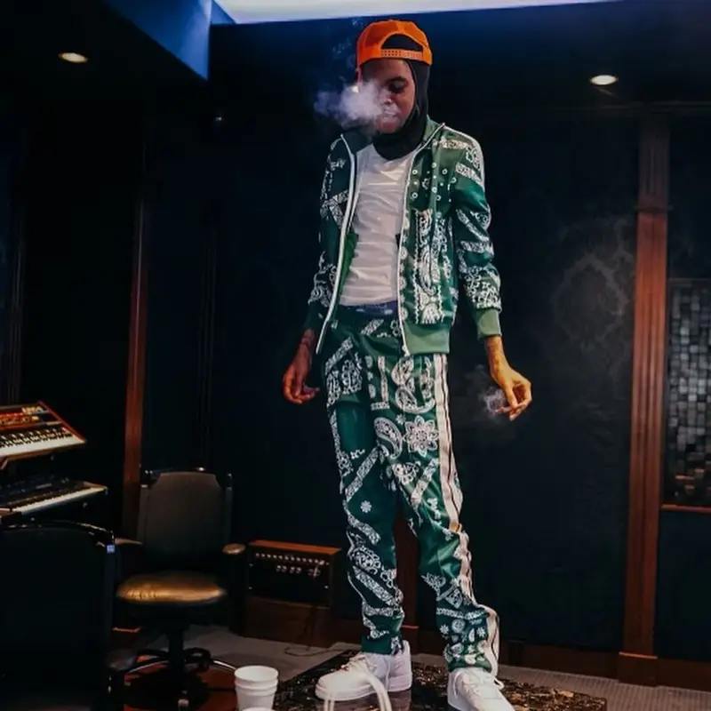 Lil Poppa outfit in Palm Angels and Nike, 2021