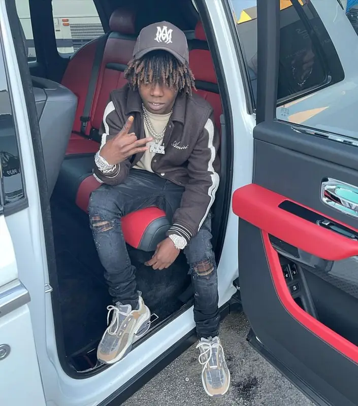 Jackboy outfit in Amiri, 2021