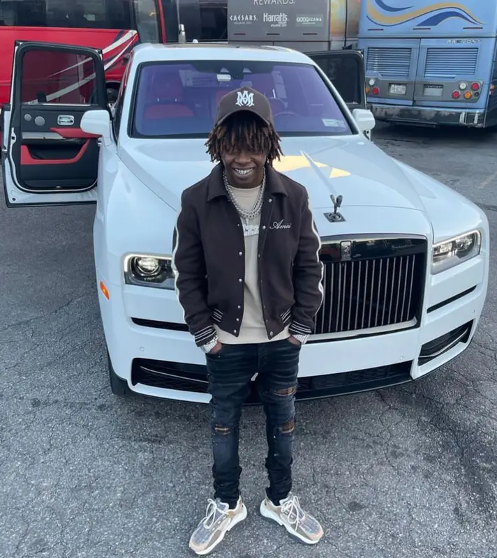 Jackboy outfit in Amiri, 2021