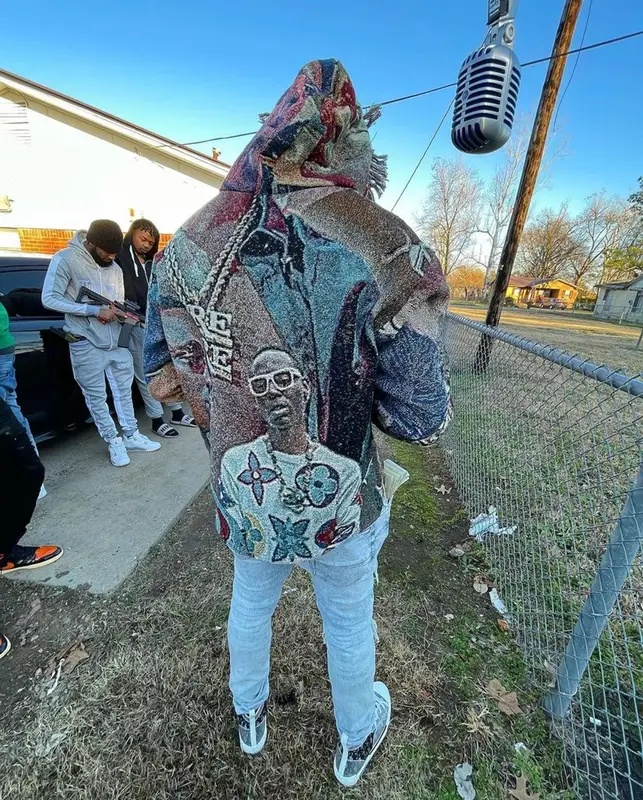 Bankroll Freddie outfit in Mob Haus, Amiri, and Dior, 2021
