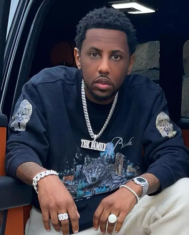 Fabolous outfit in Greg Lauren, Rhude, and Nike, 2021