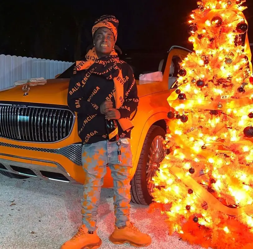 Kodak Black outfit in Amiri, Balenciaga, and Chemist, 2021