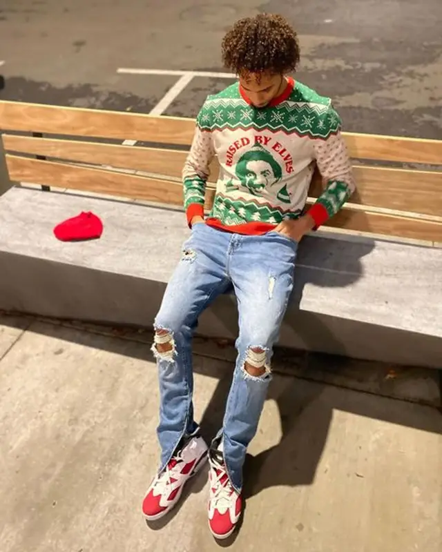 Amari Bailey outfit in FashionNova and Jordan, 2021