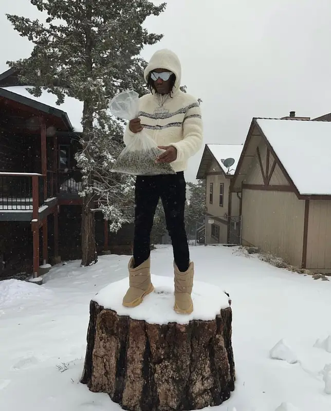 Rich The Kid outfit in Dior, Amiri, and Balenciaga, 2021