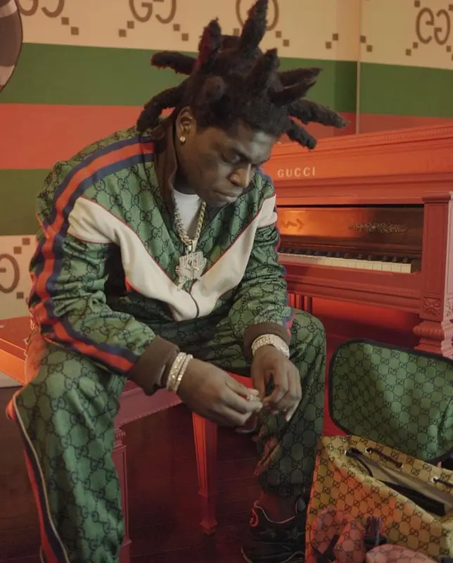 Kodak Black outfit in Gucci, 2021