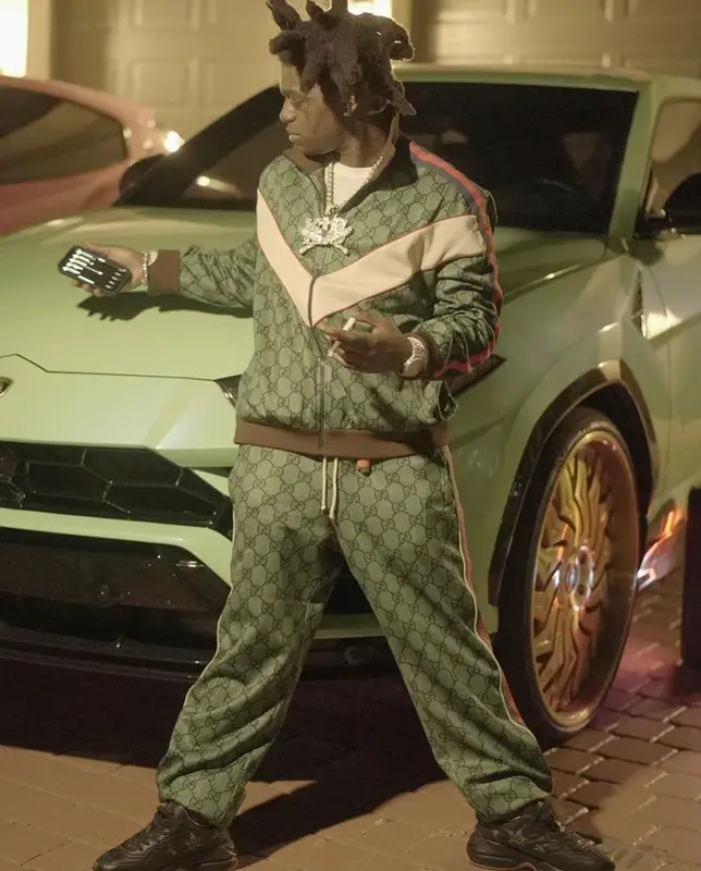 Kodak Black outfit in Gucci, 2021
