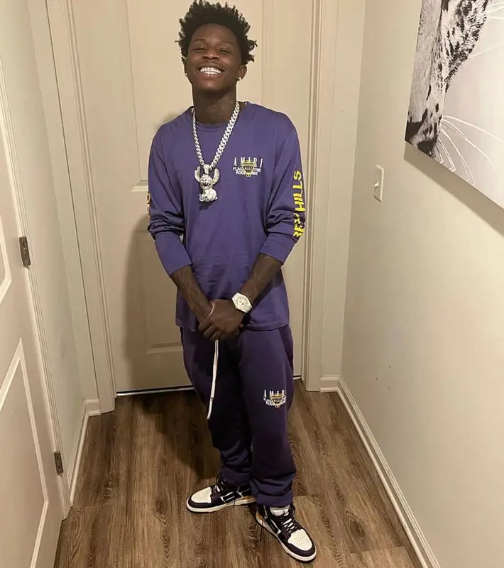 Quando Rondo outfit in Amiri, 2021