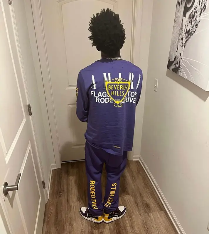 Quando Rondo outfit in Amiri, 2021