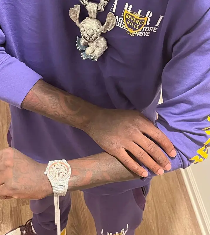 Quando Rondo outfit in Amiri, 2021