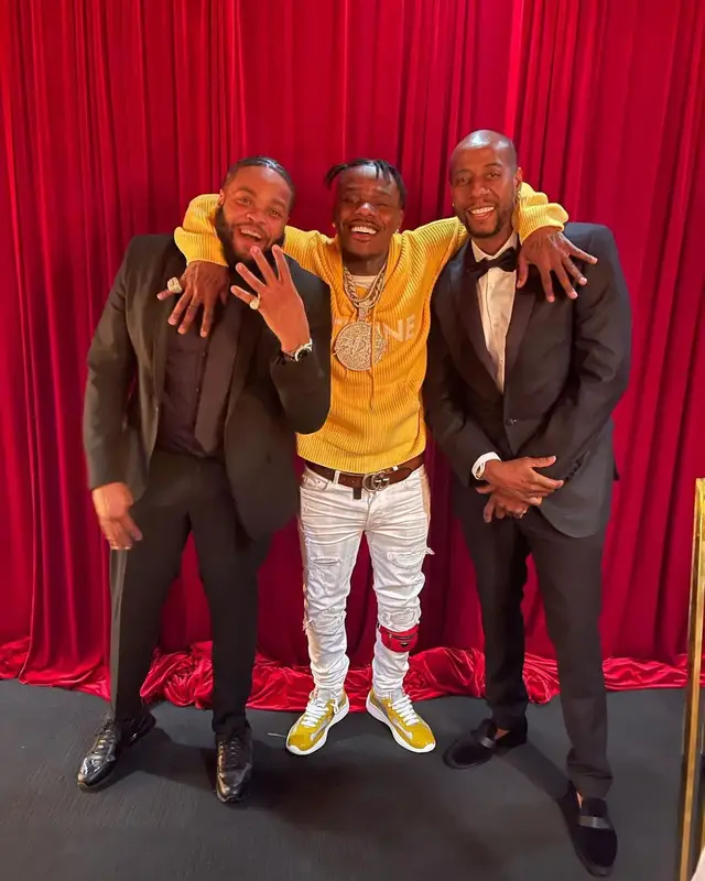 DaBaby outfit in Celine, Amiri, and Gucci, 2021
