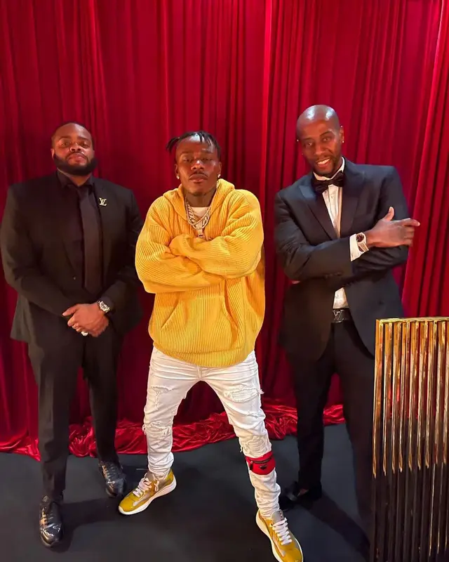 DaBaby outfit in Celine, Amiri, and Gucci, 2021