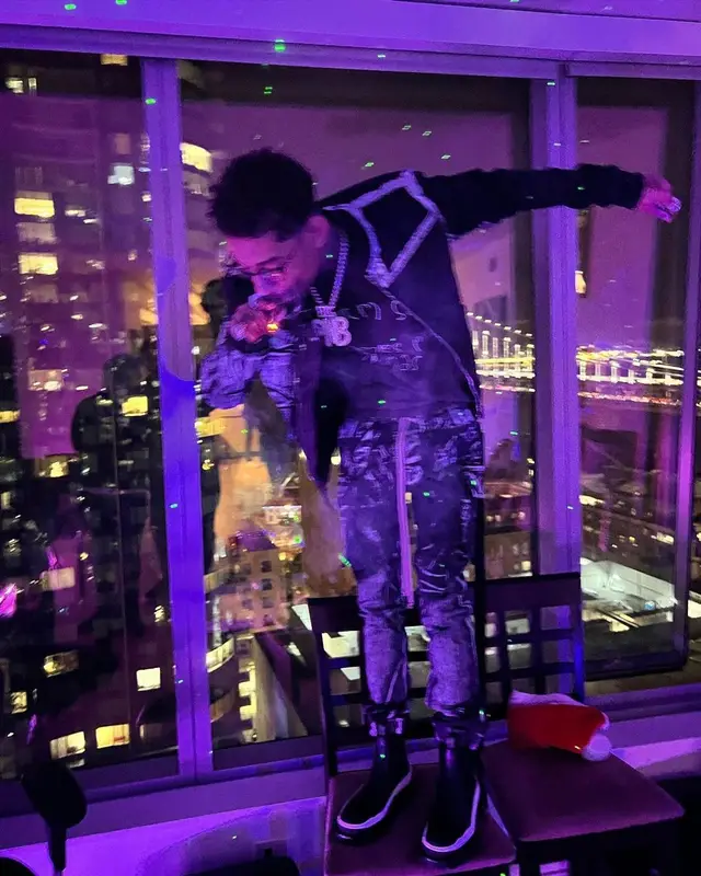 PnB Rock outfit in Rick Owens and Gallery Dept., 2021