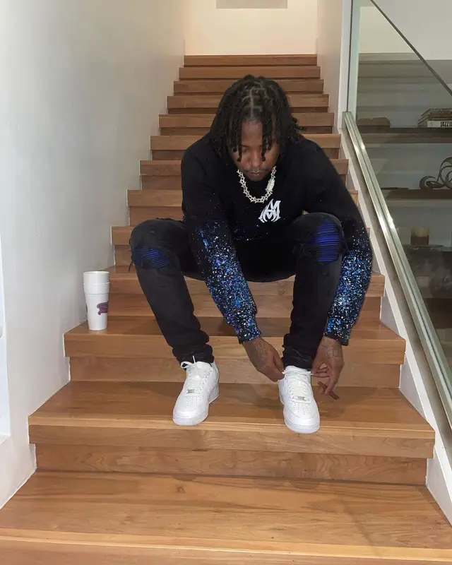 Ballout outfit in Amiri and Nike, 2021