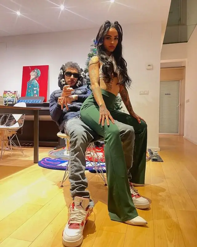 Kidd Keo outfit in Moncler, Gucci, and Versace, 2021