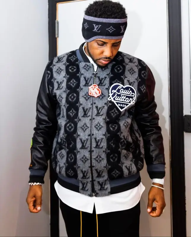 Fabolous outfit in Rhude and Louis Vuitton, 2021