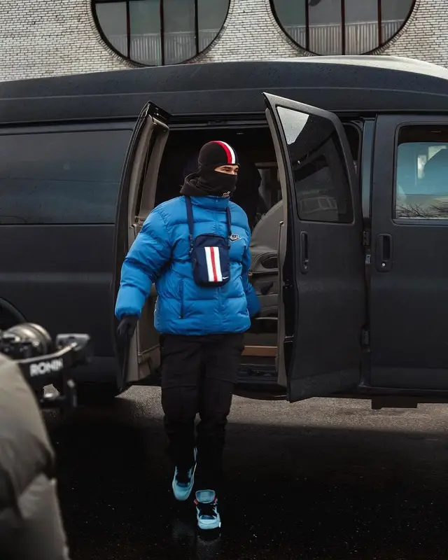Obladaet outfit in Supreme, Moncler, and Nike, 2021
