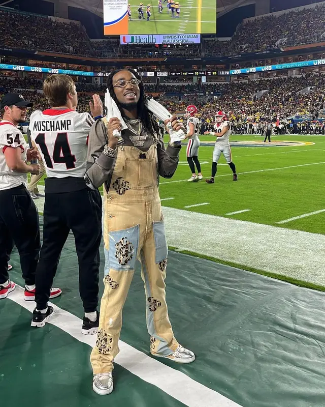 Quavo outfit in Givenchy, Gallery Dept., and Cartier, 2022