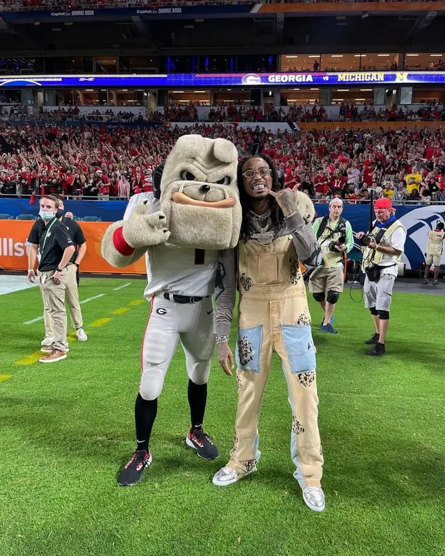 Quavo outfit in Givenchy, Gallery Dept., and Cartier, 2022