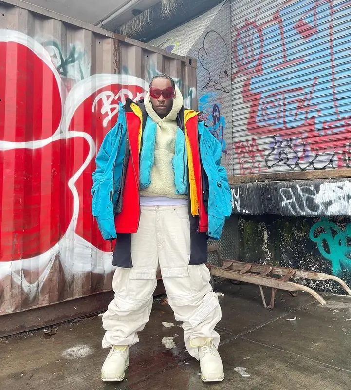 Bloody Osiris outfit in Balenciaga and Entire Studios, 2021