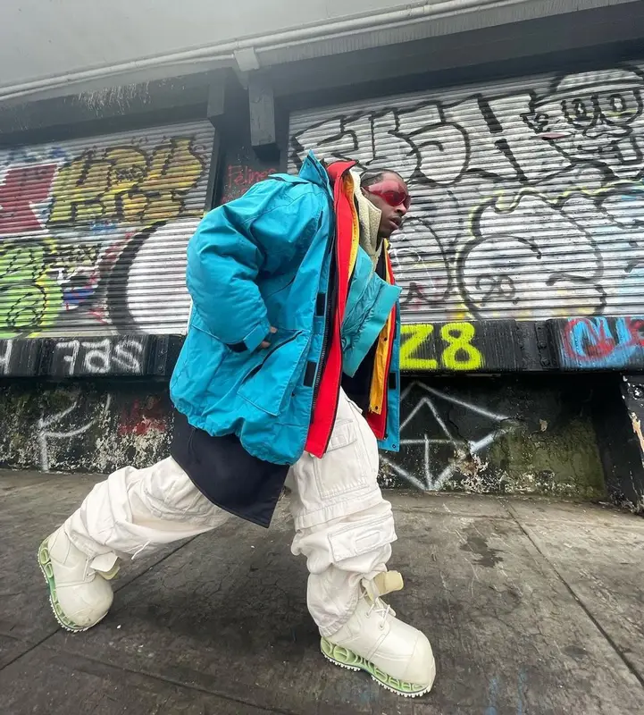 Bloody Osiris outfit in Balenciaga and Entire Studios, 2021