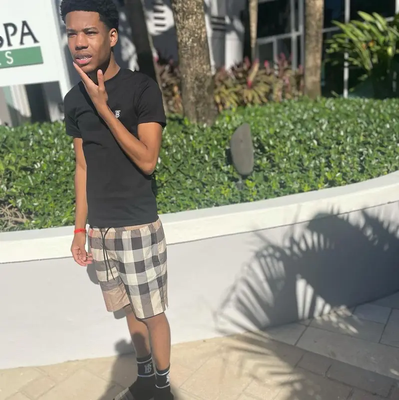 Nardo Wick outfit in Burberry, 2022