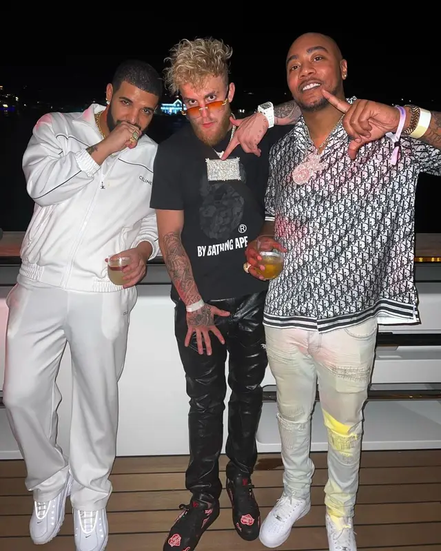 Drake outfit in Celine, Nike, and Drake Merch, 2022