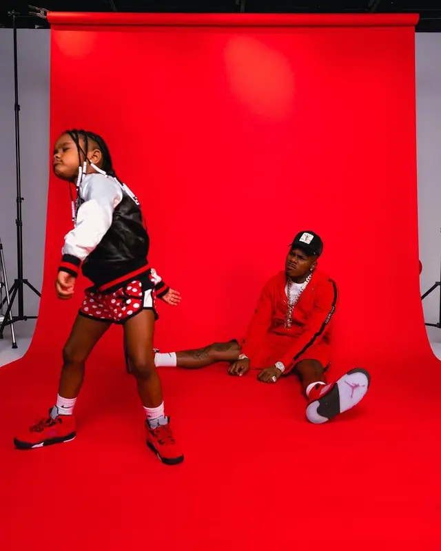 DaBaby outfit in Alexander McQueen, Jordan, and Nike, 2022