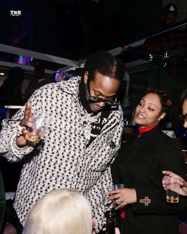 2 Chainz outfit in Prada, Louis Vuitton, and Cout De La Liberte, 2022