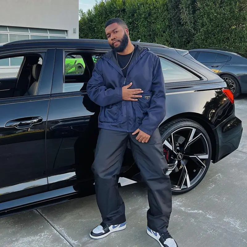 Khalid outfit in Prada and Jordan, 2022