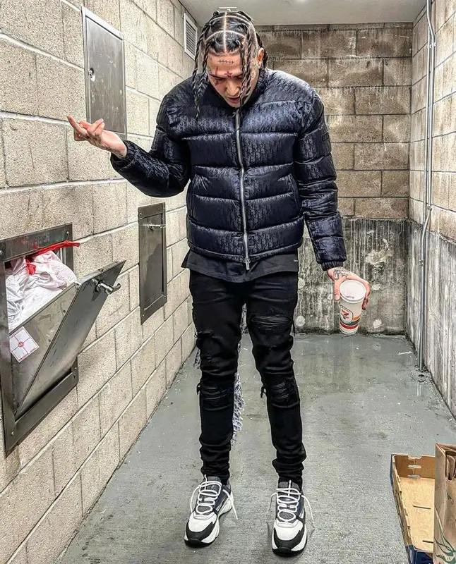 Sosmula outfit in Dior and Amiri, 2022
