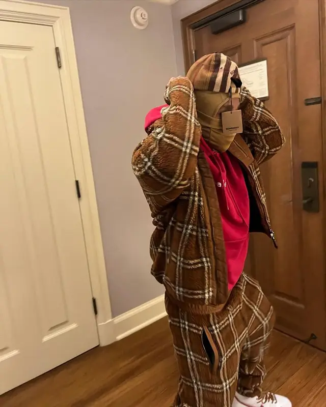 DaBaby outfit in Balenciaga, Nike, and Burberry, 2022