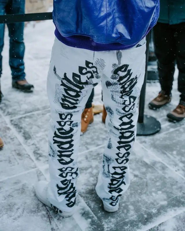 Shai outfit in Prada, Supreme, and Vlone, 2022