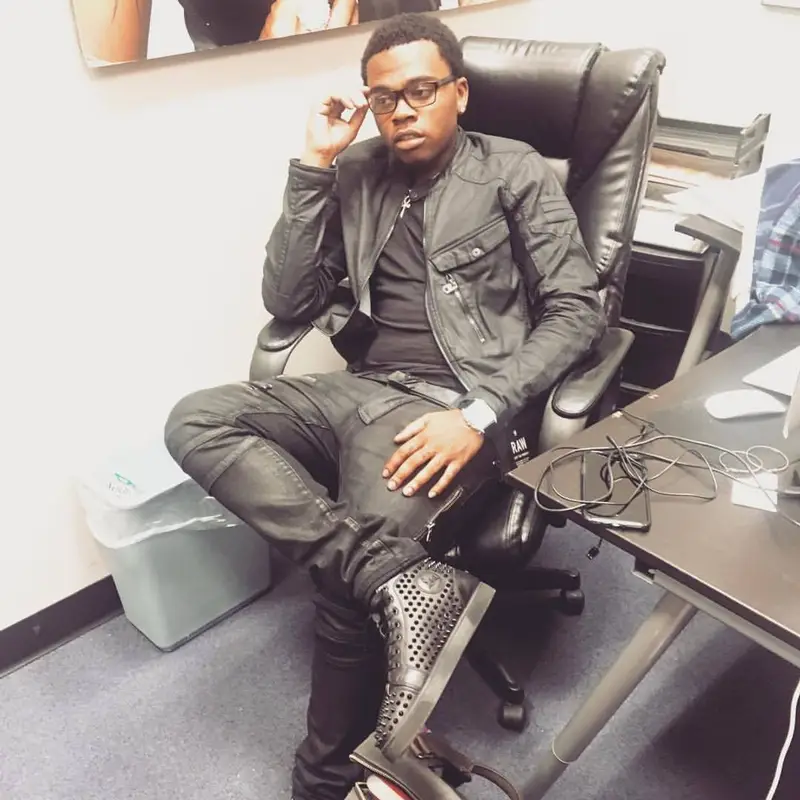 Gunna outfit in G-Star RAW, Balmain, and Louis Vuitton, 2016