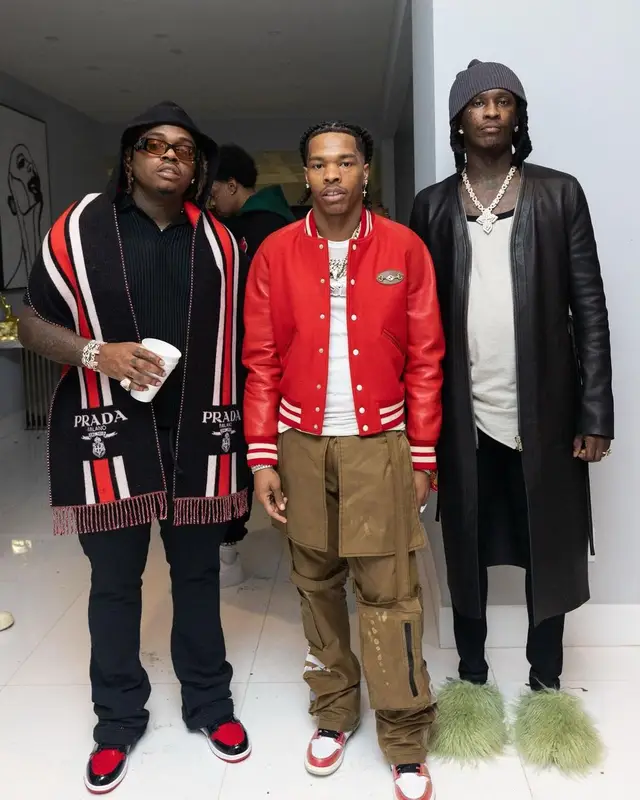 Gunna outfit in Nike, Balenciaga, and Prada, 2022