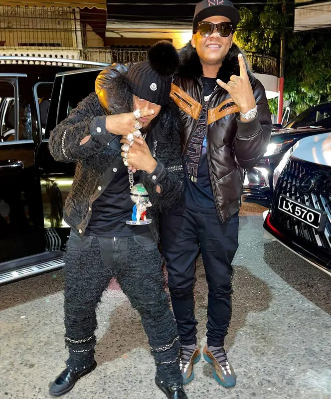 El Alfa El Jefe outfit in Alyx, 1017 Alyx 9SM, and Moncler, 2022