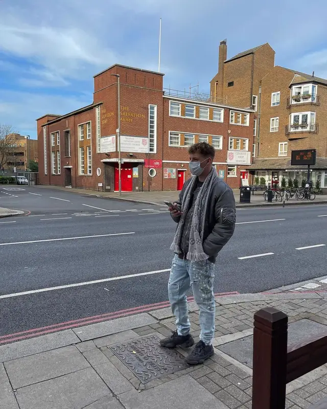Markul outfit in Amiri, Louis Vuitton, and Adidas, 2022