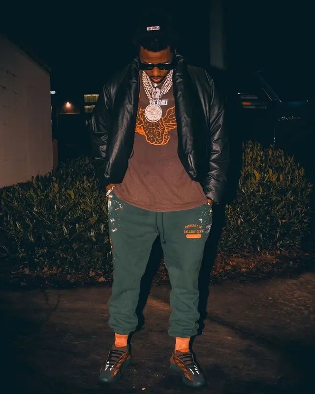 Fabolous outfit in Yeezy, Gallery Dept., and GAP, 2022