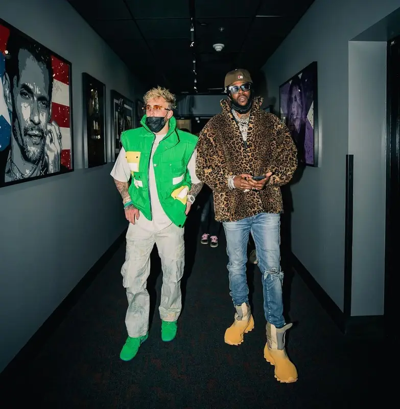 Jake Paul outfit in Nike, Cartier, and No Name, 2022