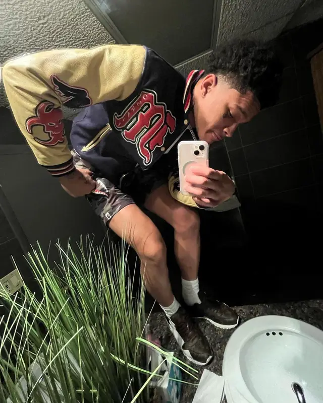K Suave outfit in Bape and Louis Vuitton, 2022